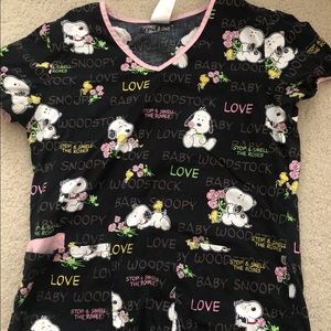 Snoopy Scrub Top